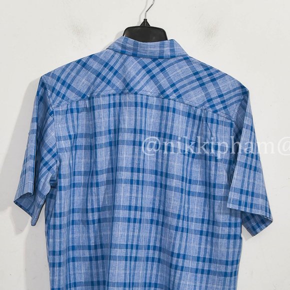 NWT Orvis Men’s  Short Sleeve Woven tech shirt in Blue - Picture 5 of 5